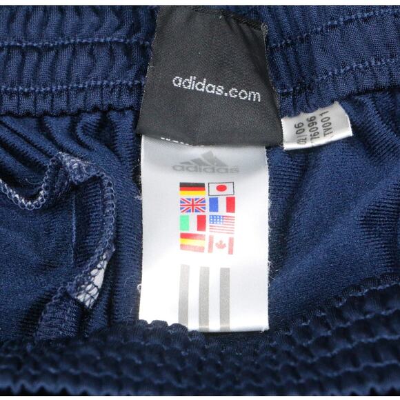 Adidas Men’s Track Pants Navy Blue White Stripe Snap Button Tear-Away Size XL - Picture 4 of 11